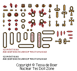 Treasure of the Three Kings charm set: Ruby